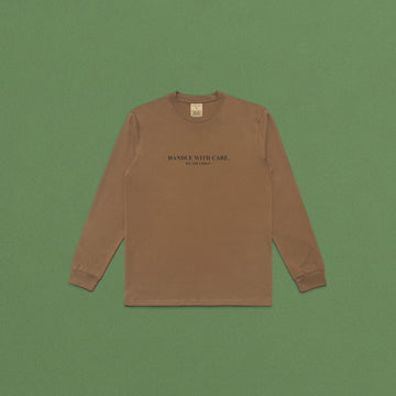 Handle With Care Long Sleeve Tee (Camel)
