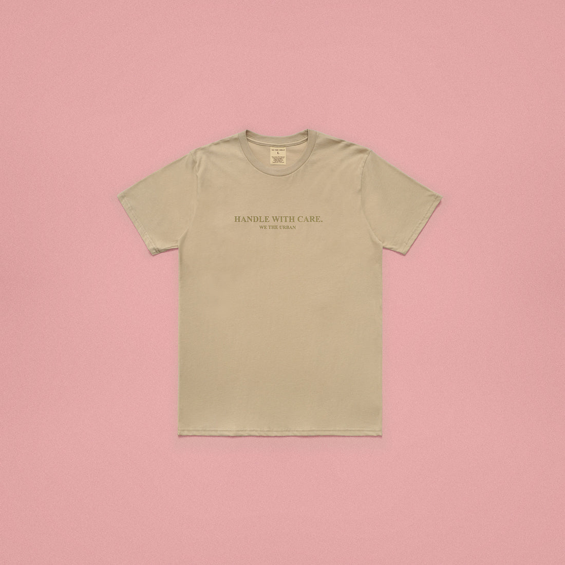 Handle With Care Short Sleeved Tee (Champagne)